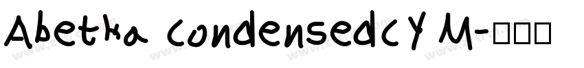 Abetka CondensedCY M字体转换